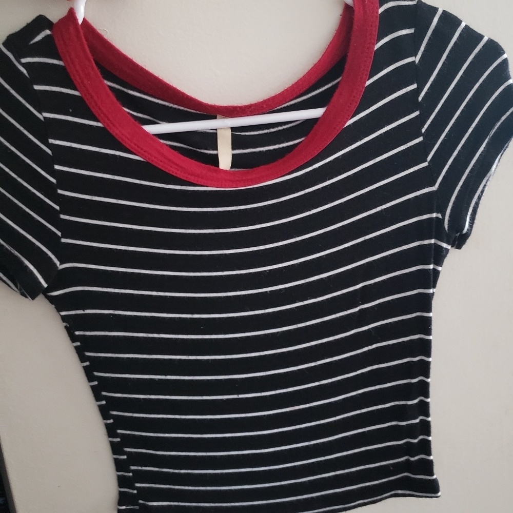 Striped crop top